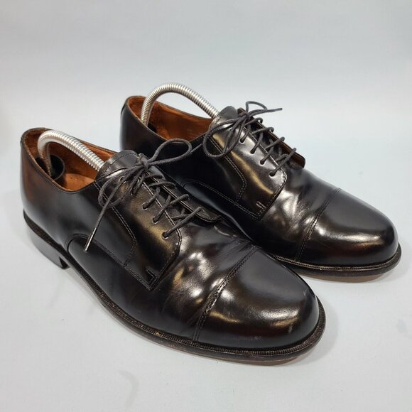 Bostonian Classics Cap Toe Oxford Dress Shoes Men\'s Size 9W Black Leather 20390 main image 8